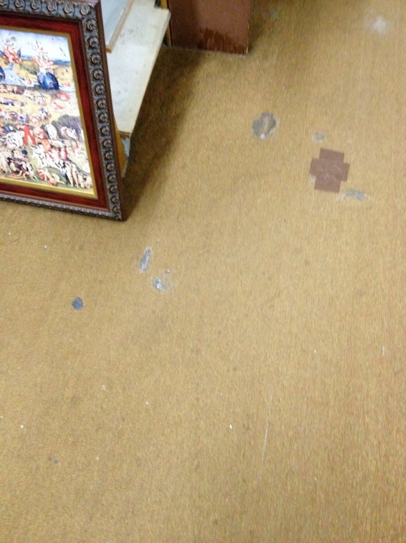 Laurel Art Center, carpet patched