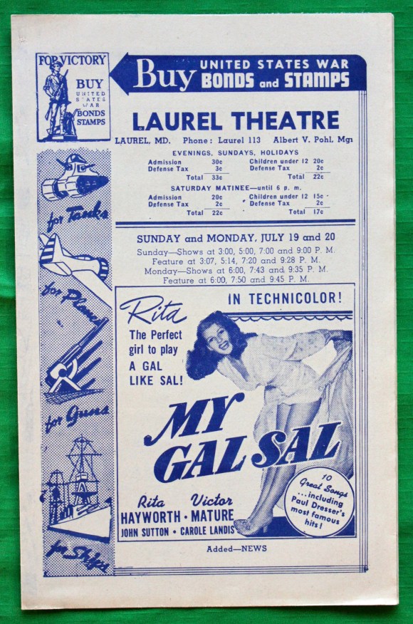1942 program. (Peter and Martha (Kalbach) Lewnes collection)
