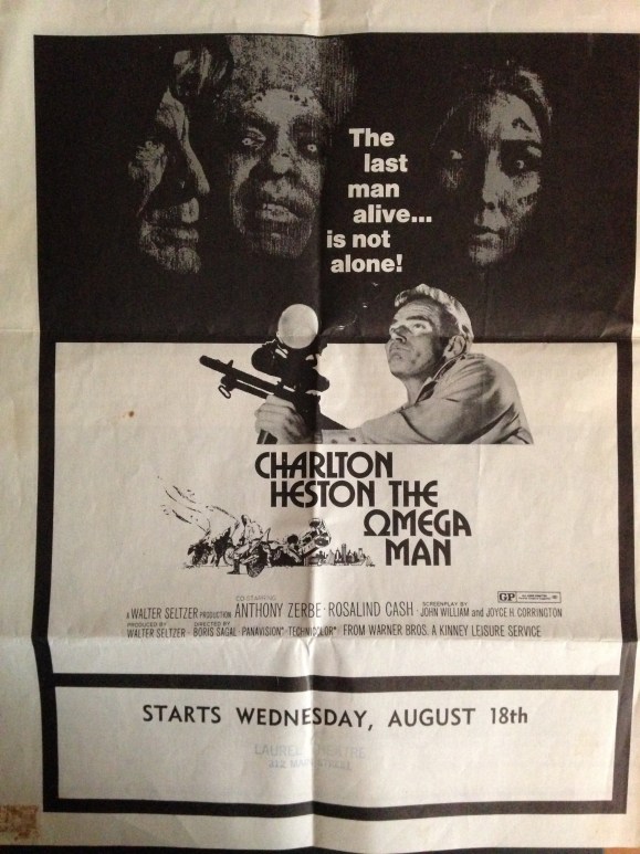 Poster for The Omega Man, 1971. (Lost Laurel collection)