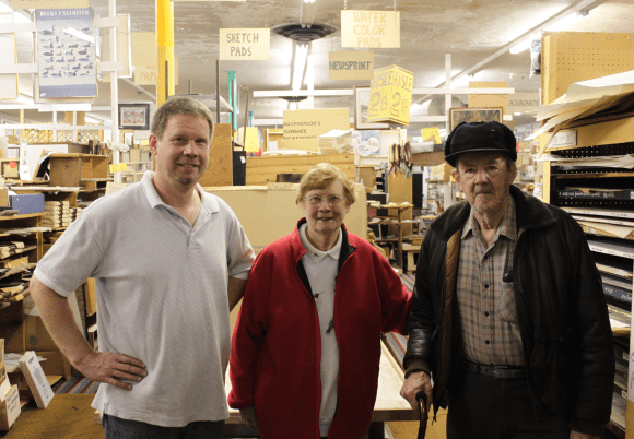 Matt, Joyce, and Leo Emery. 2012. Photo by Richard Friend